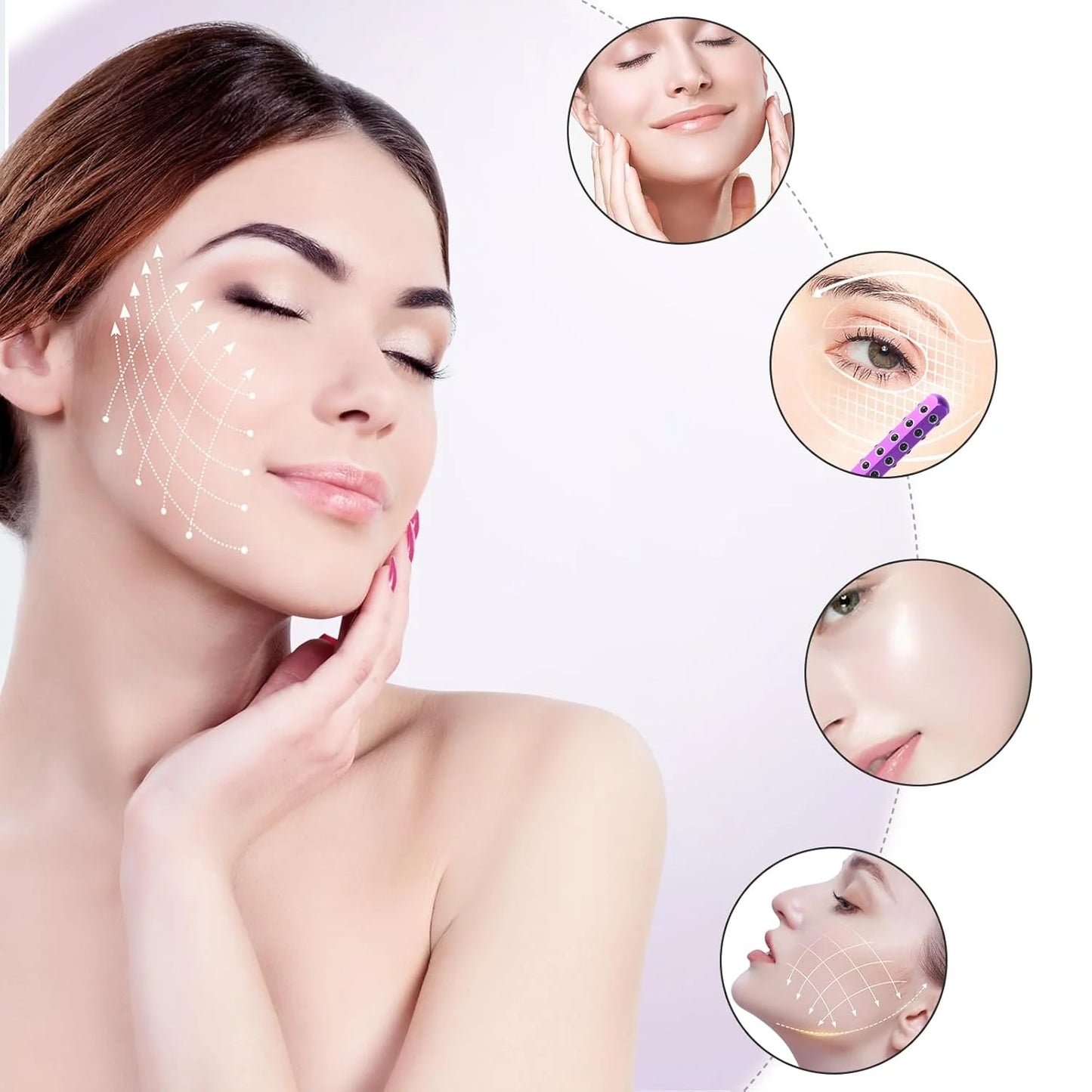 BeautyBandar™ Germanium Face Beauty Roller – Lifting & Skin Tightening Massager