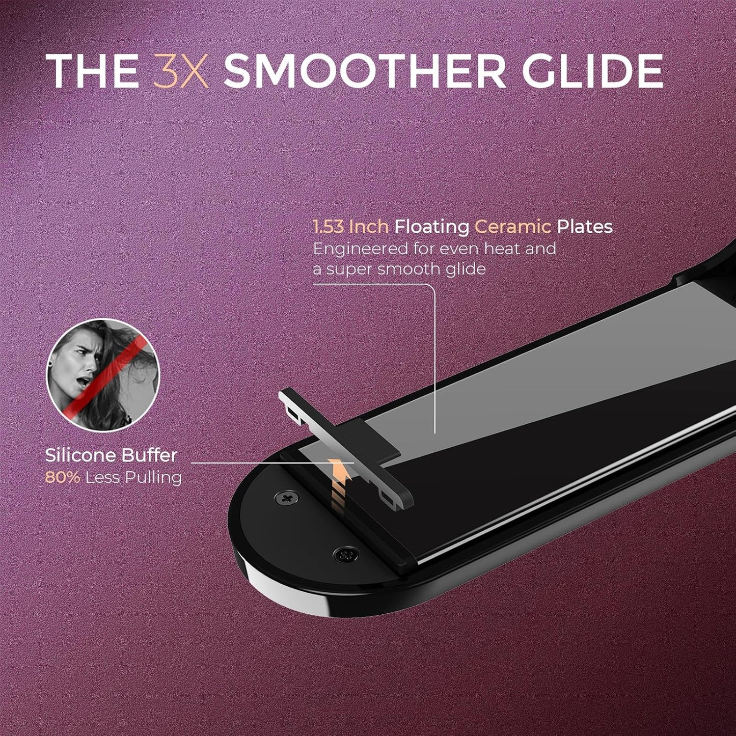 BeautyBandar™ 2-in-1 Ionic Hair Straightening Brush